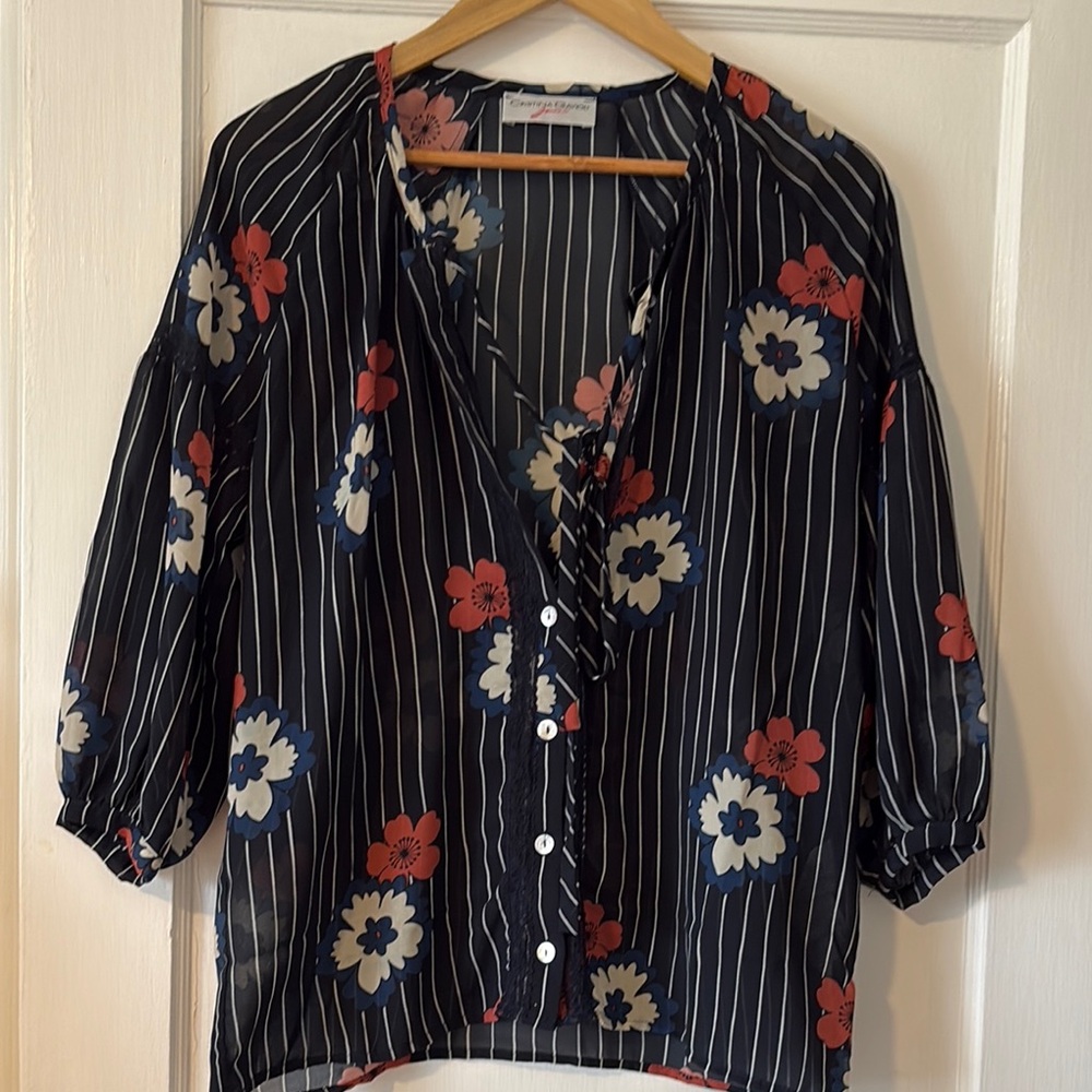 Cristina Gavioli  Floral Striped Women's Top, M